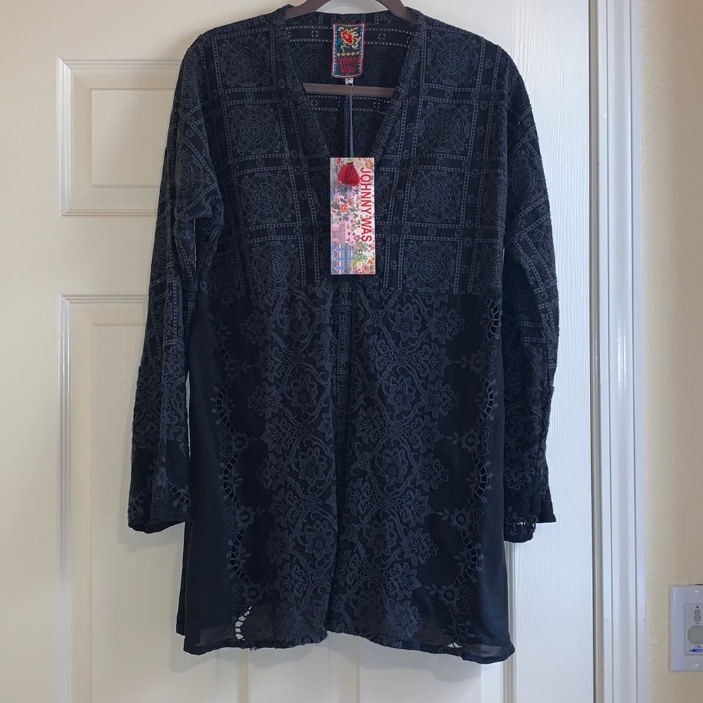 Johnny Was Long Sleeve Button Down Tunic